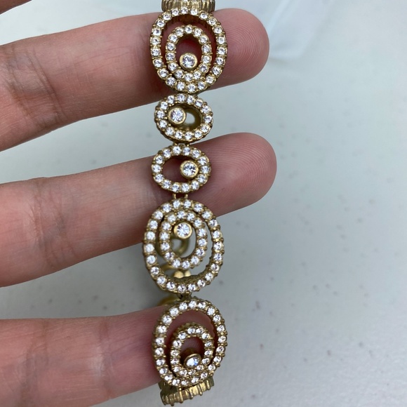 “Art Deco" Cubic Zirconia Bracelet - Picture 3 of 6